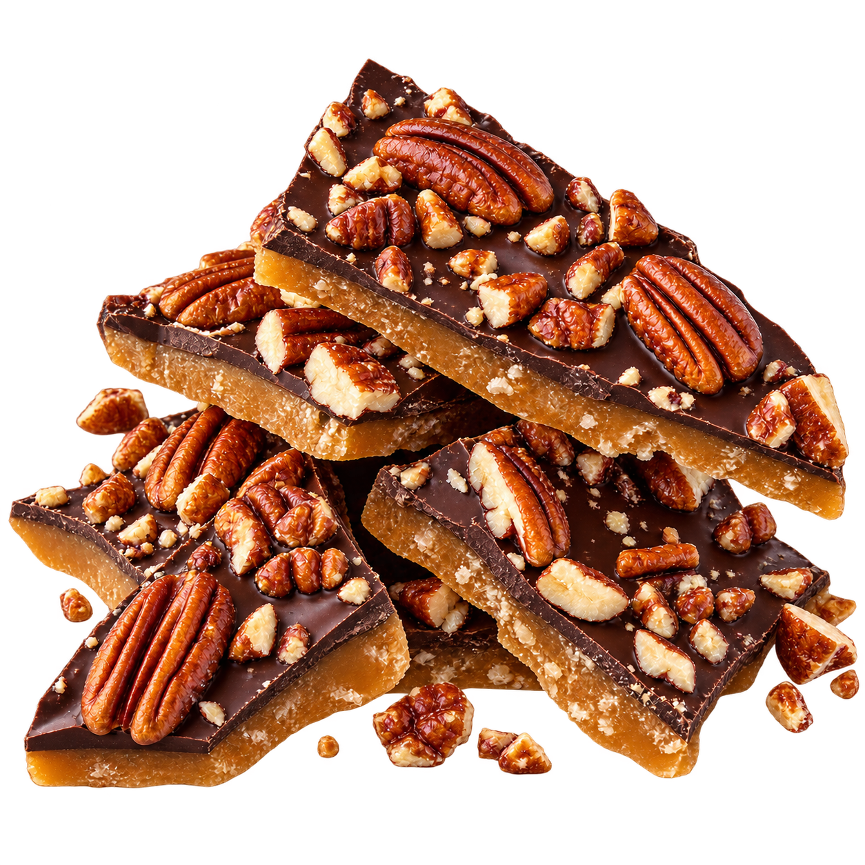 Dark Chocolate Pecan toffee pieces