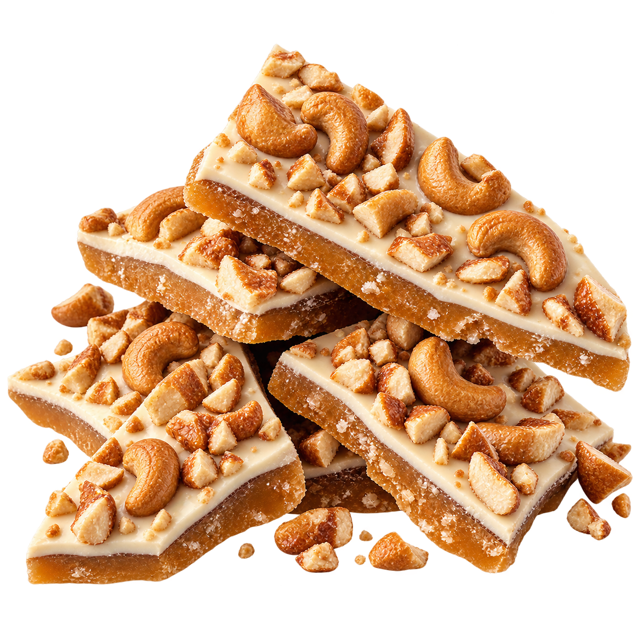 White Chocolate Cashew toffee pieces